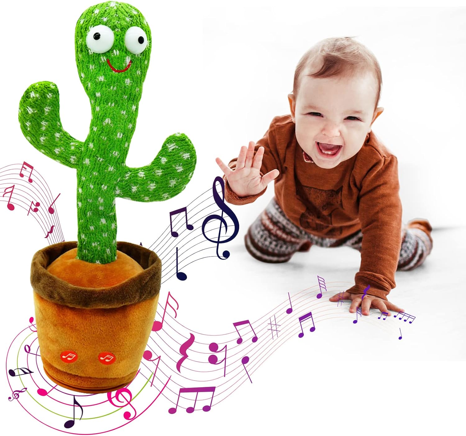 Gigtech Dancing & Talking Cactus Plush Toy with Lights for Kids 2 Gigtech Dancing & Talking Cactus Plush Toy with Lights for Kids