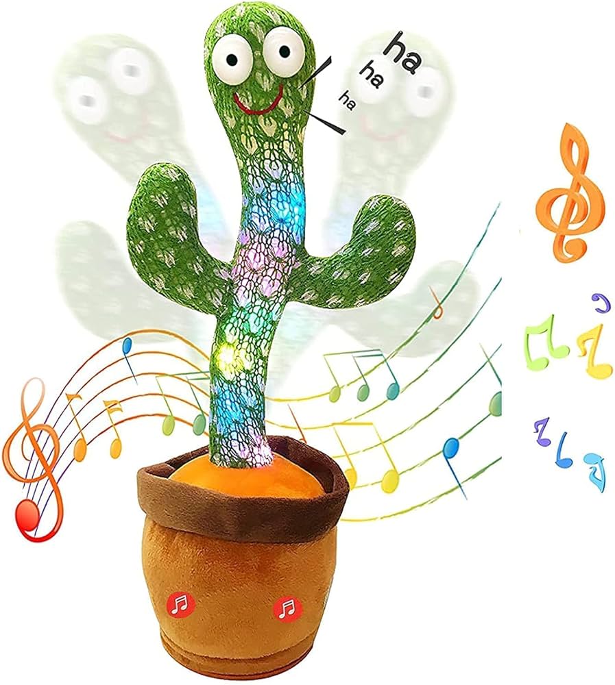 Gigtech Dancing & Talking Cactus Plush Toy with Lights for Kids 6 Gigtech Dancing & Talking Cactus Plush Toy with Lights for Kids - Image 5