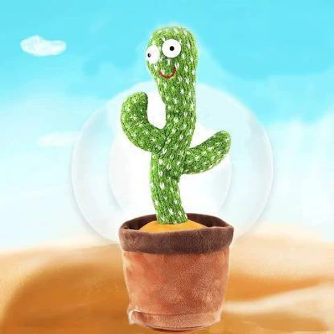 Gigtech Dancing & Talking Cactus Plush Toy with Lights for Kids 4 Gigtech Dancing & Talking Cactus Plush Toy with Lights for Kids - Image 3