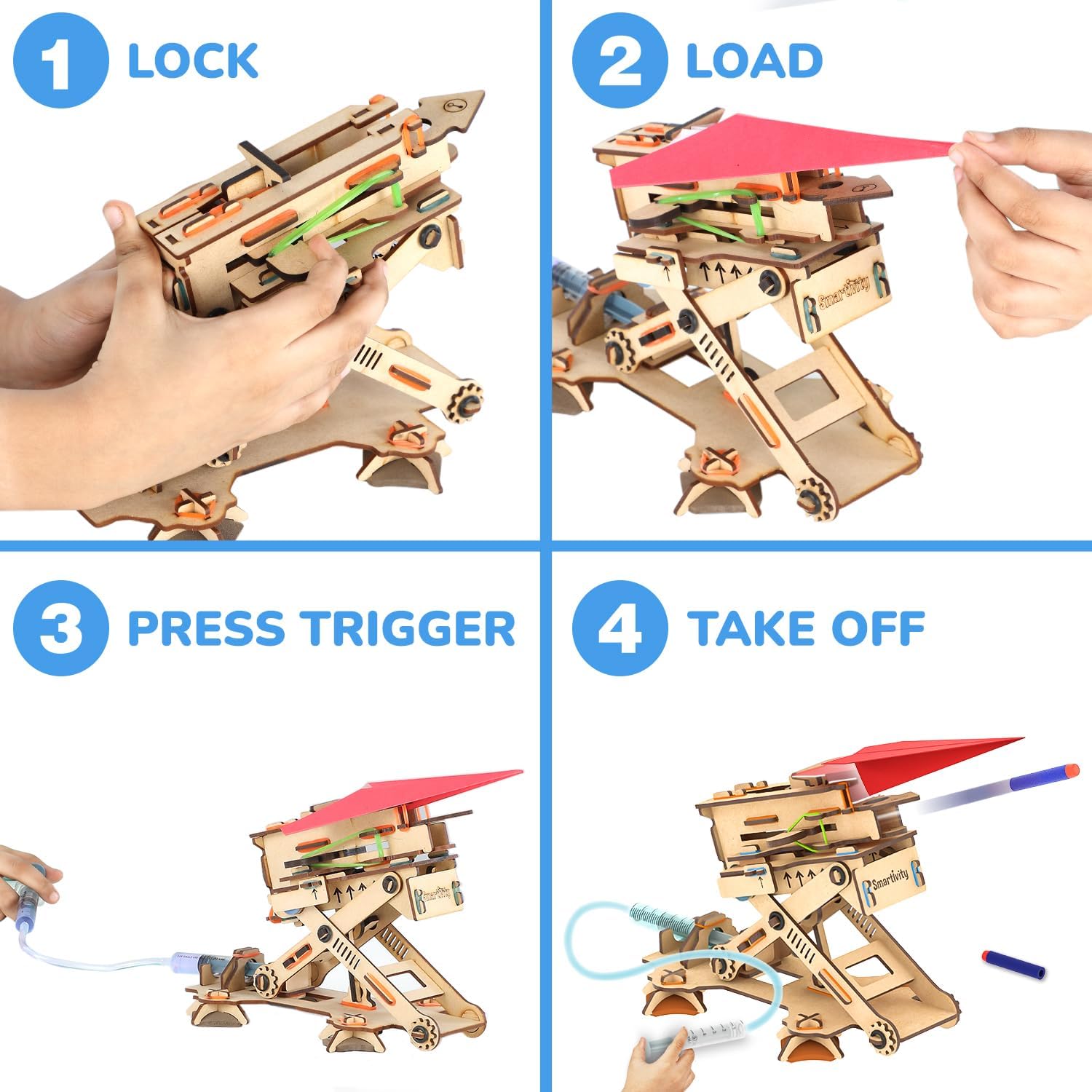 Gigtech 2in1 Hydraulic Aeroplane & Dart Launcher Toy 4 Gigtech 2in1 Hydraulic Aeroplane & Dart Launcher Toy