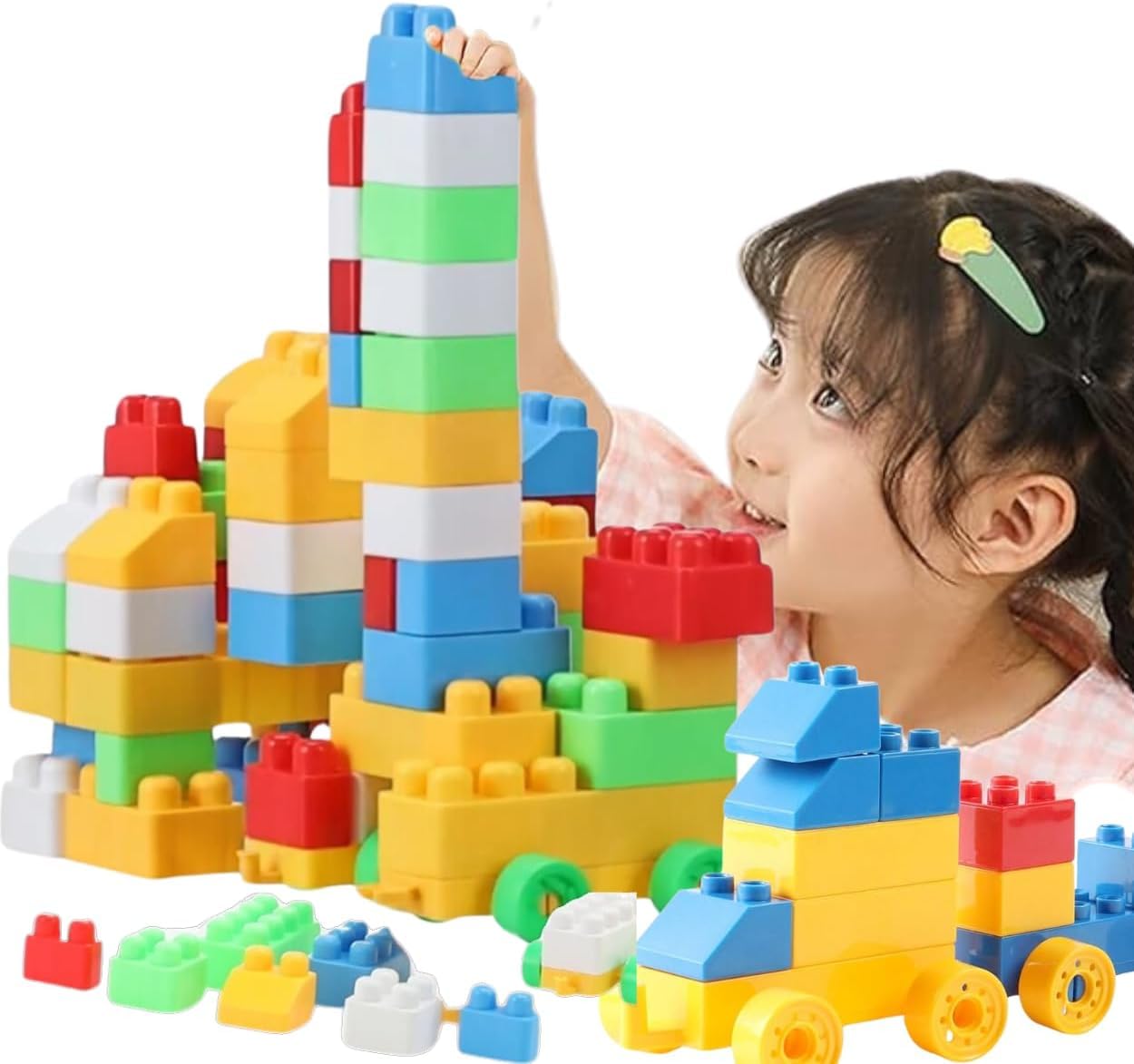 Gigtech 80 Pcs Big Mega Sized Blocks Toys Building and Construction Block Set 4 Gigtech 80 Pcs Big Mega Sized Blocks Toys Building and Construction Block Set for Children