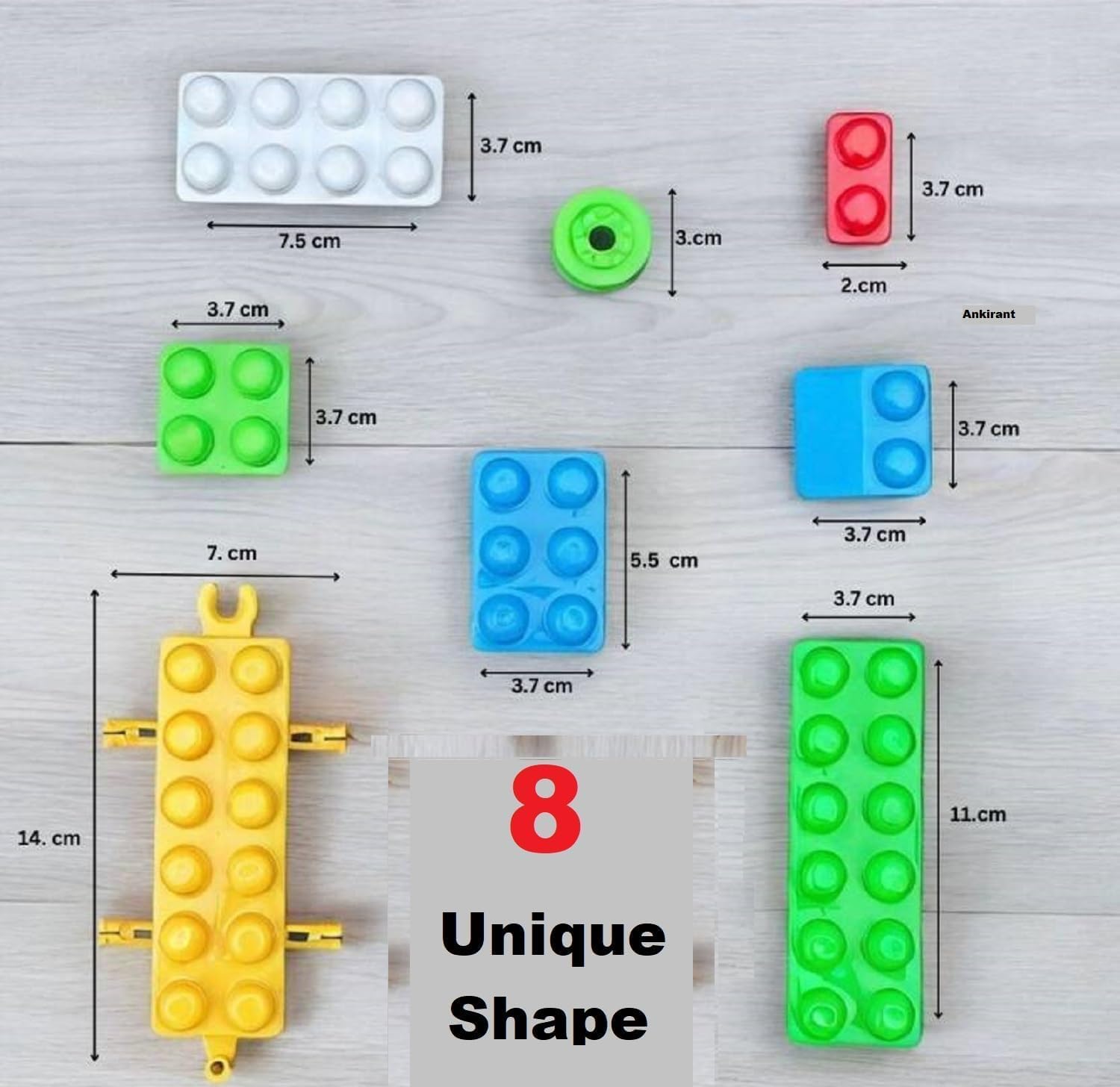 Gigtech 80 Pcs Big Mega Sized Blocks Toys Building and Construction Block Set 5 Gigtech 80 Pcs Big Mega Sized Blocks Toys Building and Construction Block Set for Children