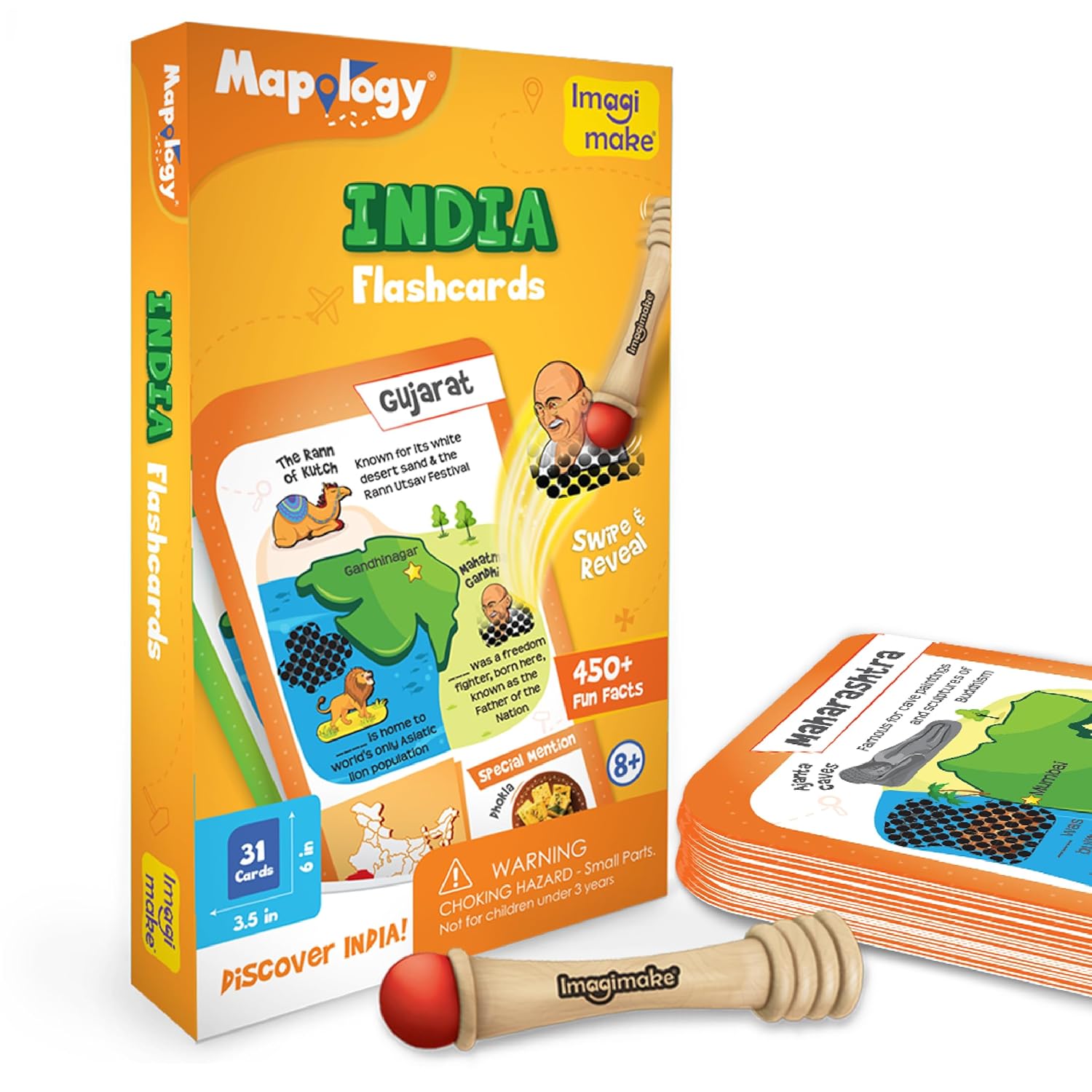 Gigtech Imagimake Mapology India with State Capitals - Educational Toy and Learning Aid for Boys and Girls 11 Imagimake Mapology India with State Capitals - Educational Toy and Learning Aid for Boys and Girls - India Map Puzzle - Jigsaw Puzzle, 25 Pieces, Kids