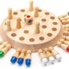Memory and Learning Board Games for Kids Adults Family Fun and Educational Toy Color Matching Memory Stick Activity for Home Or Travel Puzzle Game Brain Game for Kids 3-5 Years