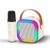 Gigtech Rechargeable Karaoke Mic with Speaker for Singing with led colourful lights 1 Wembley Rechargeable Karaoke Mic with Speaker for Singing | Wireless Mini Portable Bluetooth Speaker with Microphone & LED Lights | Cute Birthday Gift for Kids Musical Toys for...