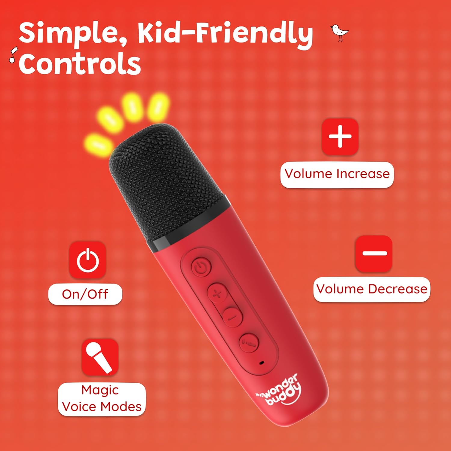 Gigtech StoryBox Mini, 200+ Stories & Rhymes Preloaded, Mic for Singing, RGB Lights 10 WonderBuddy StoryBox Mini, 200+ Stories & Rhymes Preloaded, Karaoke Mic for Singing, RGB Lights, Kids Speaker, Musical Toy, Best Gift for 3-5 yr Kids - Dragon with Mic